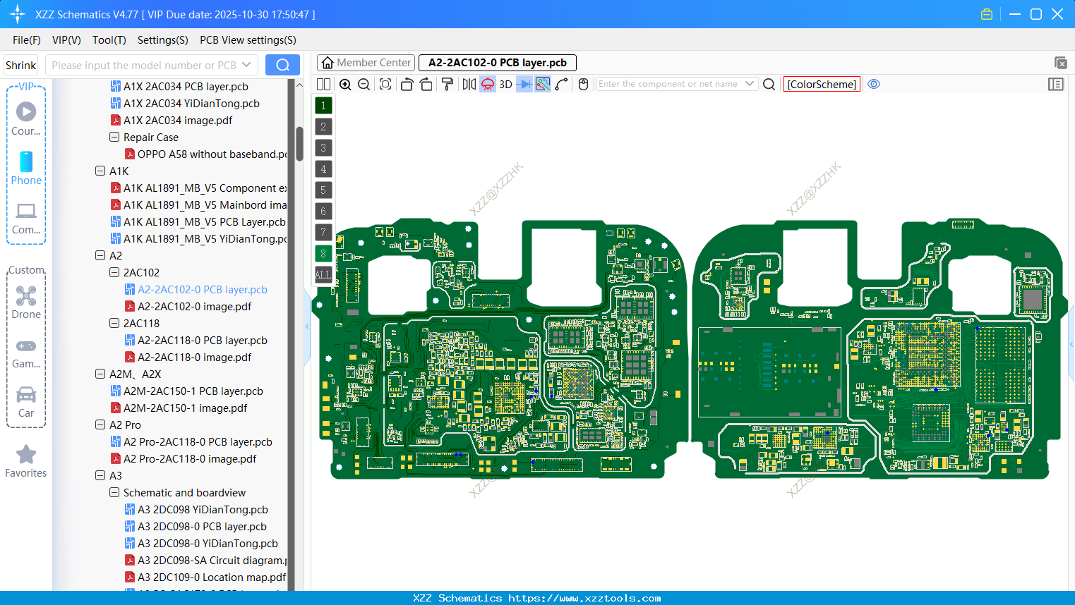 OPPO A2-2AC102-0 PCB Layer